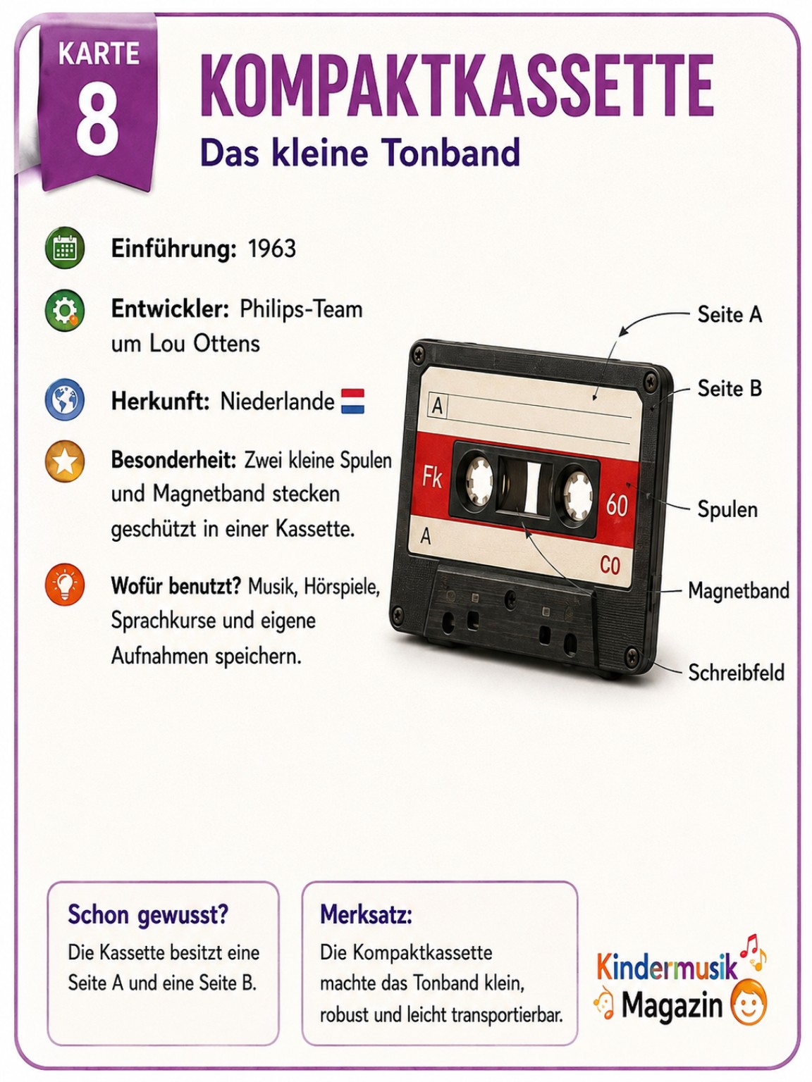 Illustration: Kompaktkassette