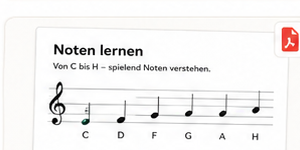 Arbeitsblatt Noten lernen